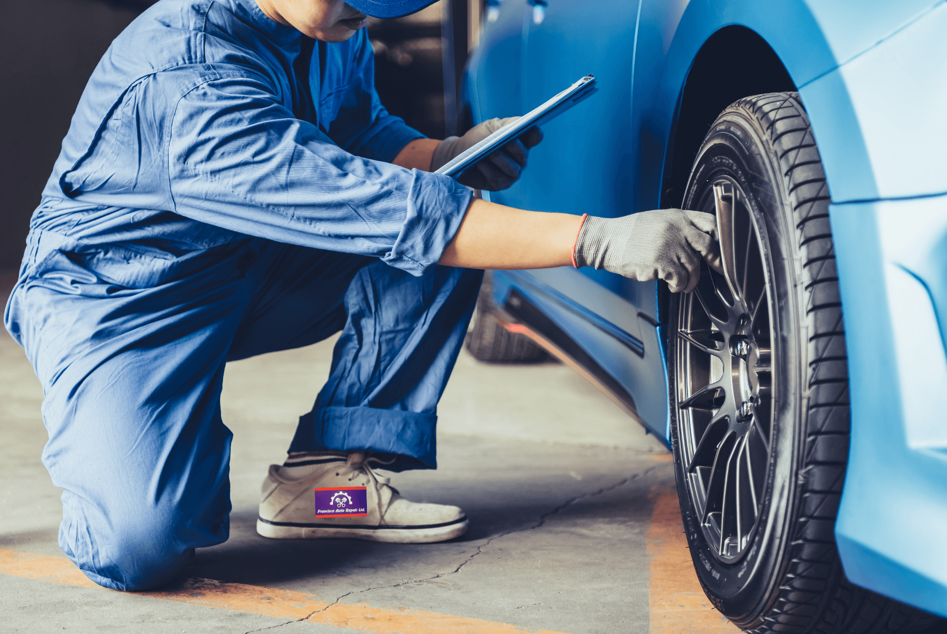 Professional auto service inspection